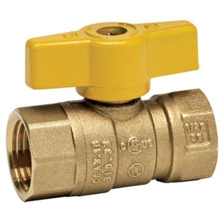 HOMEWERKS Homewerks VGV2LHB3CB 0.5 in. Forged Brass Gas Ball Valve 551390